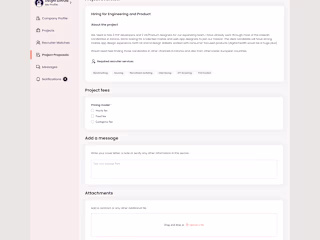 Relancer Marketplace Web app
