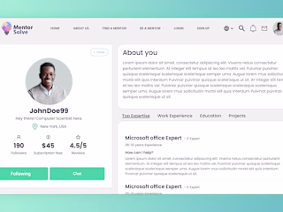 React/Next Project - Mentor Solve
