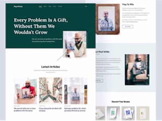 I will design book author website, author website, ebook website