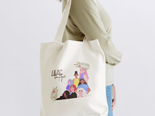 Lilac Boutique Tote Bag