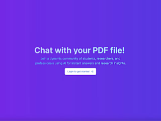 Chat with PDF (using GPT3.5)