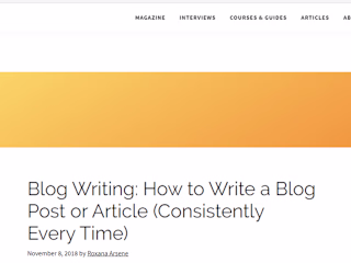 Blog Writing: How to Write a Blog Post or Article (Consistently Every Time)
