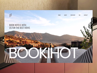 Minimal Hotel Booking Web UI Design