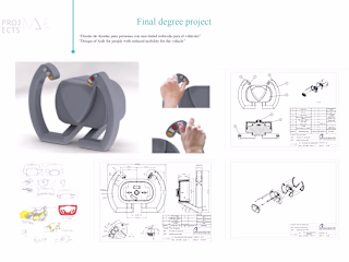 Designing aids for people with reduced mobility for the vehicle