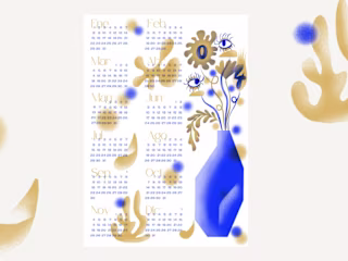 Creating a whimsical calendar for 2024 🗓✨