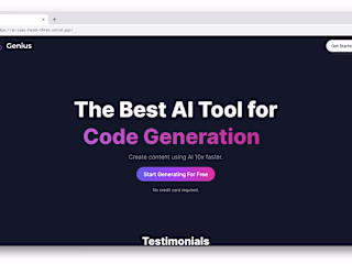 Genius - SaaS Project With 5 AI Services