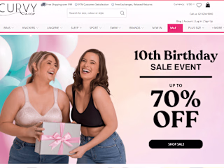 Developed and optimized a Shopify store for Curvy Australia