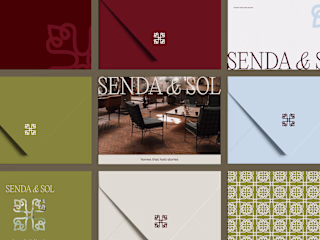 Romantic Brand Identity for Senda & Sol Interior Design Studio