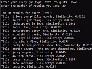 Movie Retrieval System using NLP Models