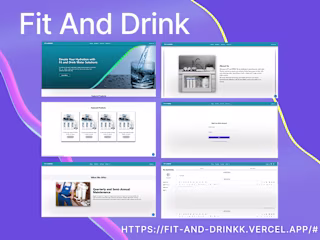 Fit And Drink Ecommerce Website