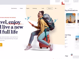 Travel agency Landing Page