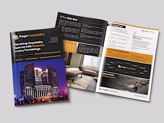 Kage Hospitality Bifold Brochure Design