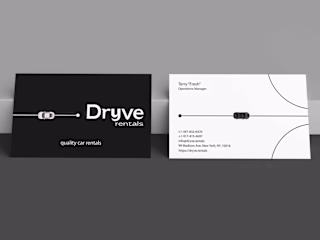 🔥SEXY & SLEEK - Minimalist Car Rental Branding + Business Cards