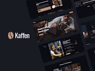 Kaffen - Coffee Restaurant Webpage