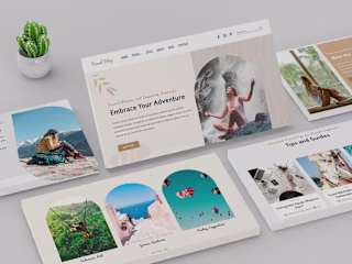 Landing Page Design in Figma  | Travel Blog Website
