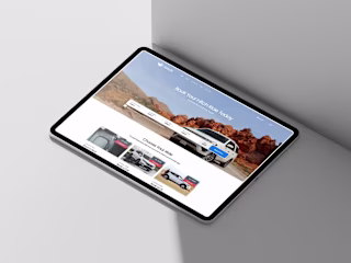 Rideshare/Booking Minimal Web Design