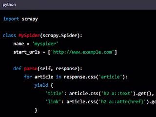 Web Scraping with scrapy - Python