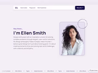 Portfolio Template built in Framer