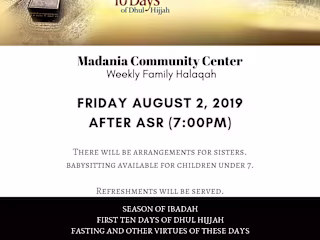 Madania Community Event Poster