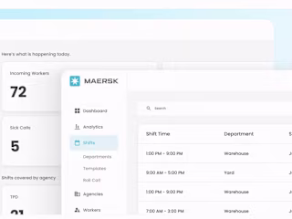 An internal tool for one of the biggest shipping company
