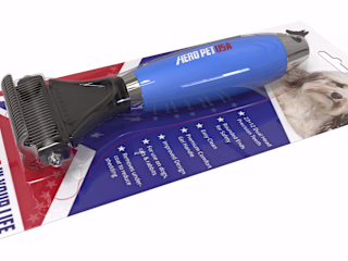 3d modeling and rendering of pet grooming brush