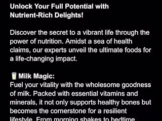 Unlock Your Full Potential with Nutrient-Rich Delights!