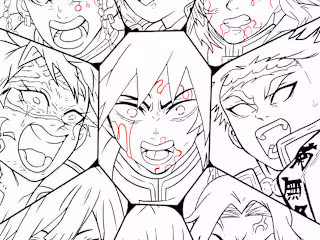 Line Art Drawing 