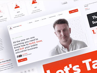 Build, Grow, Exit Landing Page (Framer)
