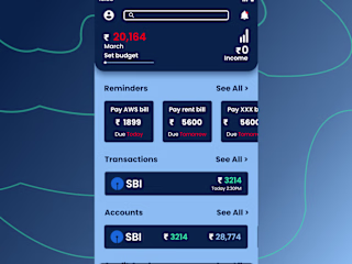 Transaction and credit card management app