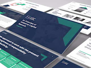 New PowerPoint pitch deck template for newly revised brand