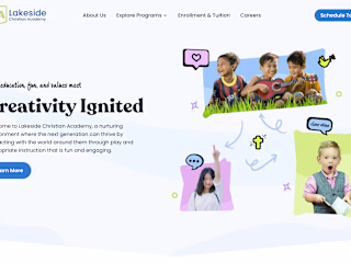 Website for Lakeside Christian Academy