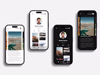 User Profile UI / Light and Dark mode