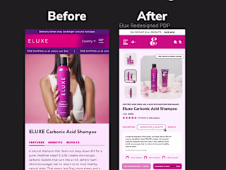 Homepage and Product Page MockUps