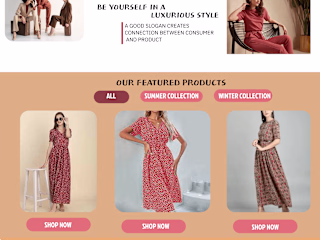 Fashion Website Landing page 