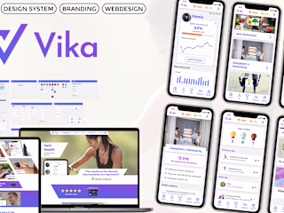 Vika - UI & branding case study