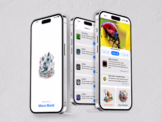 Micro-World Scan App UI Design