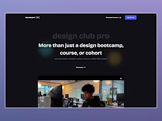 Website Landing page - bluelearn design pro