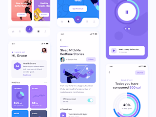 Healthit - Health and fitness App Design