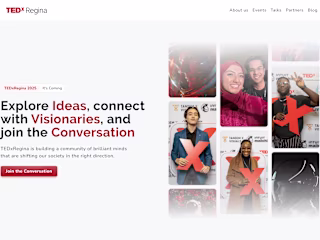 TEDxRegina Website Redesign: Website Design & Framer Development