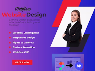 I will Create a Breathtaking Webflow Website for You!