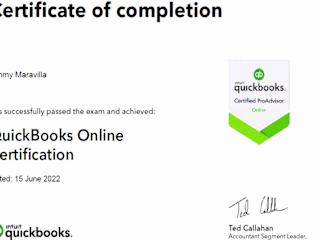 Certified Quickbooks ProAdvisor