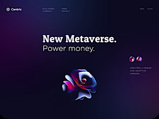 Centric - Crypto landing page web design 