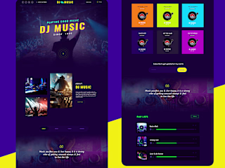 DJ Music Website Design