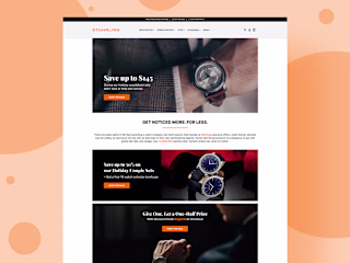 luxury watches brand website UIUX design. 