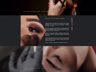 Lash Artist Website | Makeup Artist Website Template
