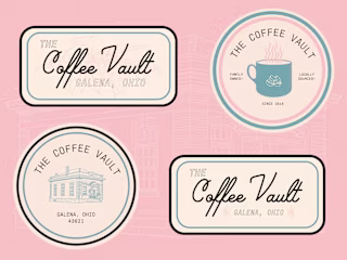 THE COFFEE VAULT | Merchandise Design Bundle