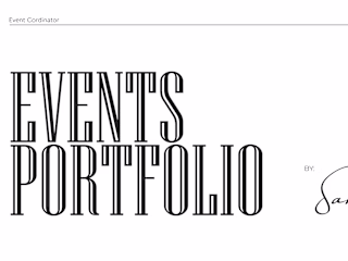 Designing a Portfolio for an Event Coordinator