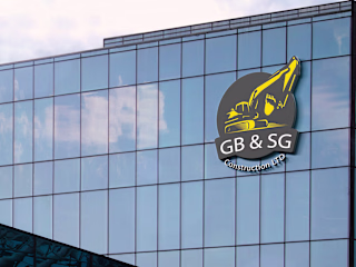 construction company logo design for client 