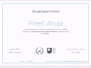 Certified from Google