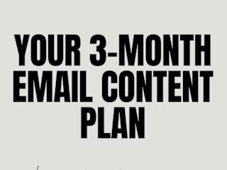 3-Month Email Content Plan For New Businesses